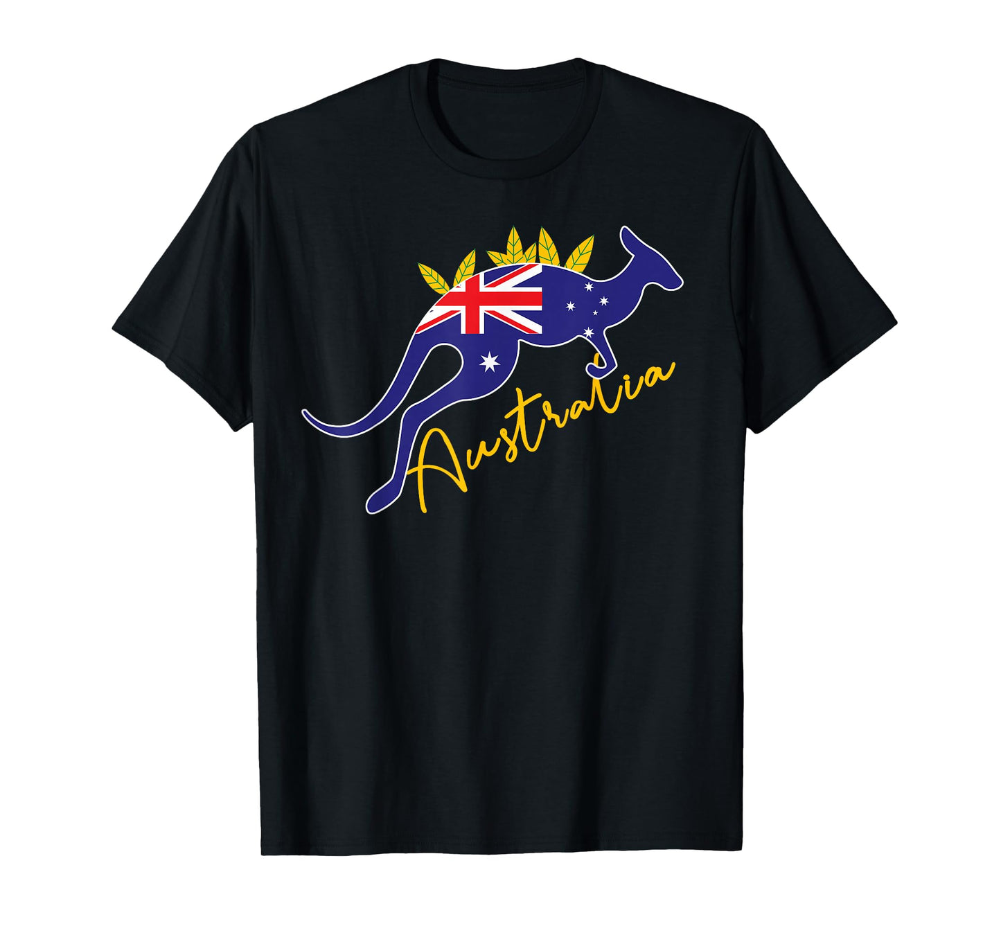Australia Flag Kangaroo Australian Pride Souvenir Home T-Shirt
