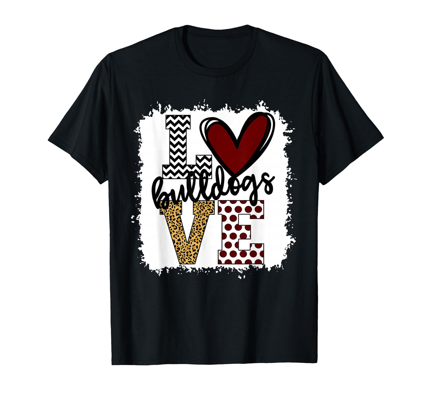 Bulldogs Mascot Love - School Spirit Fantastic Gifts T-Shirt