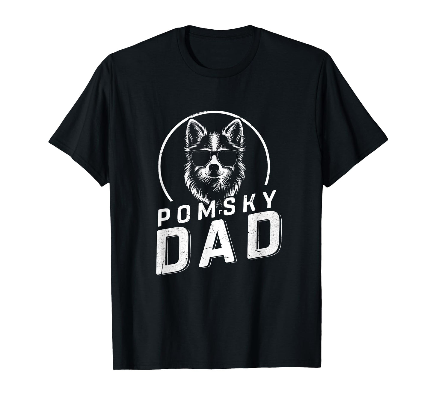 Pomsky Dad Dog Owner Gifts Men Funny Dog Dad Father's Day T-Shirt