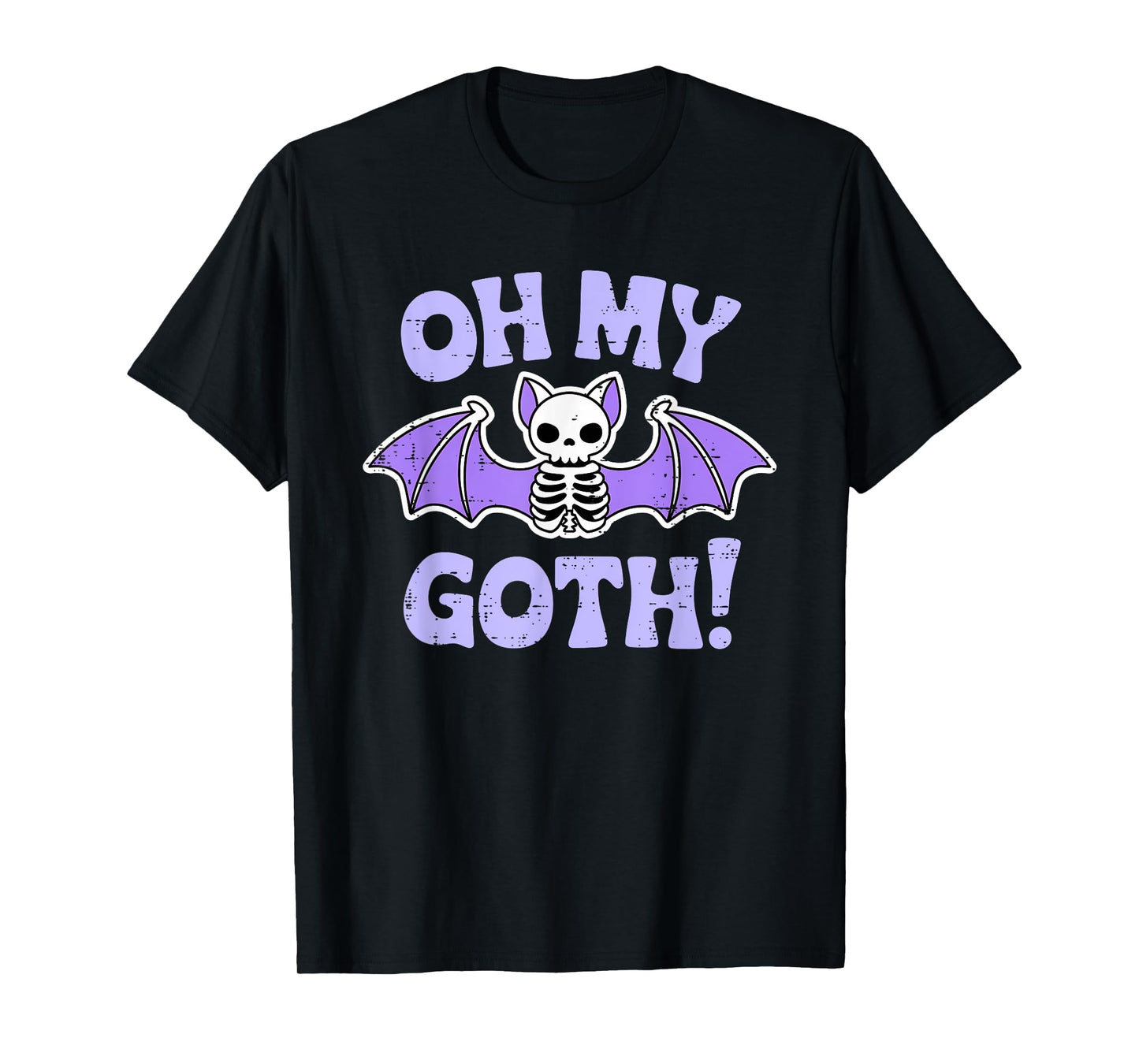 Oh My Goth Bat Halloween Skeleton Costume Men Women T-Shirt