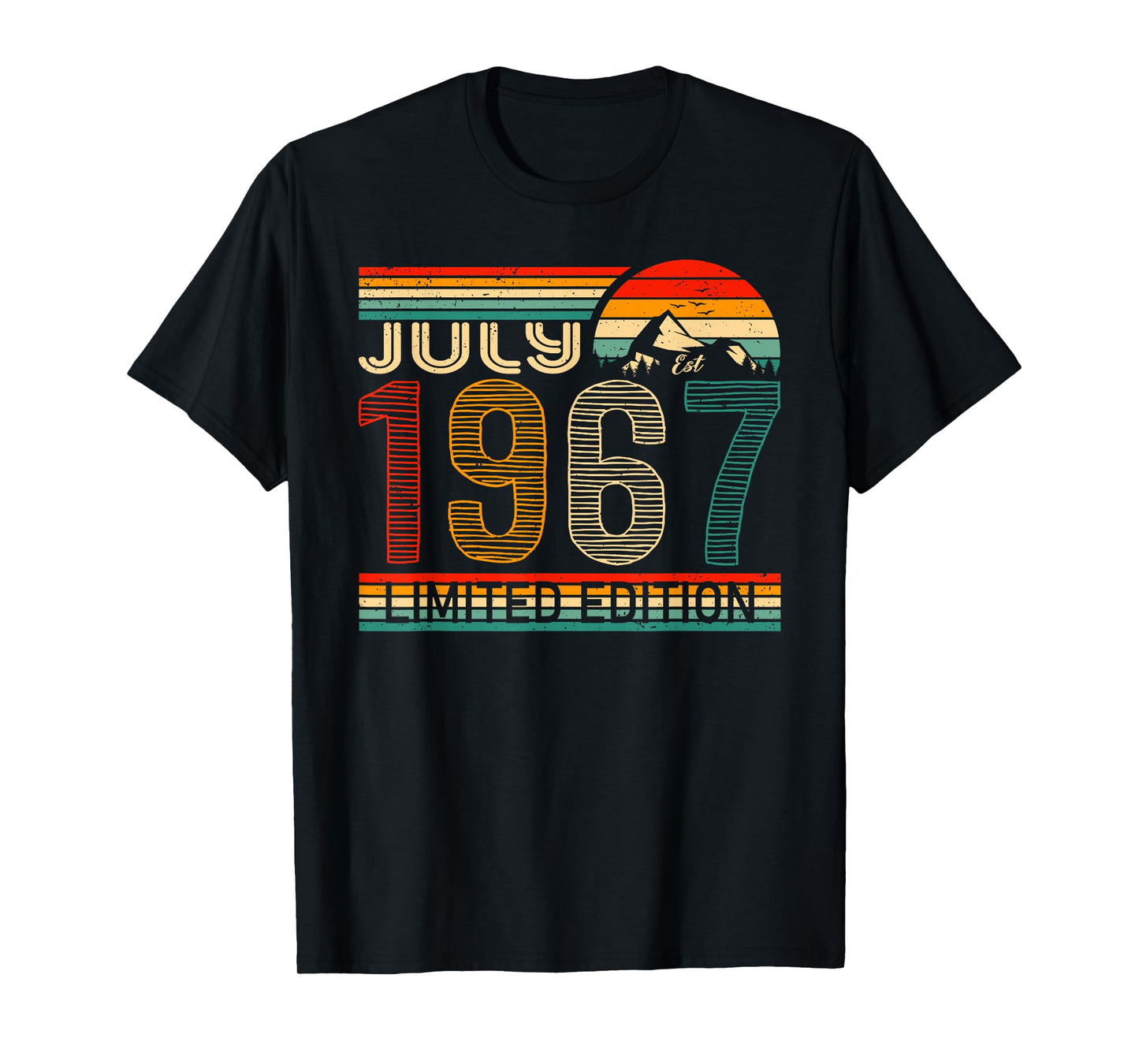 July 1967 Limited Edition Classic 1967 Year Vintage Birthday T-Shirt