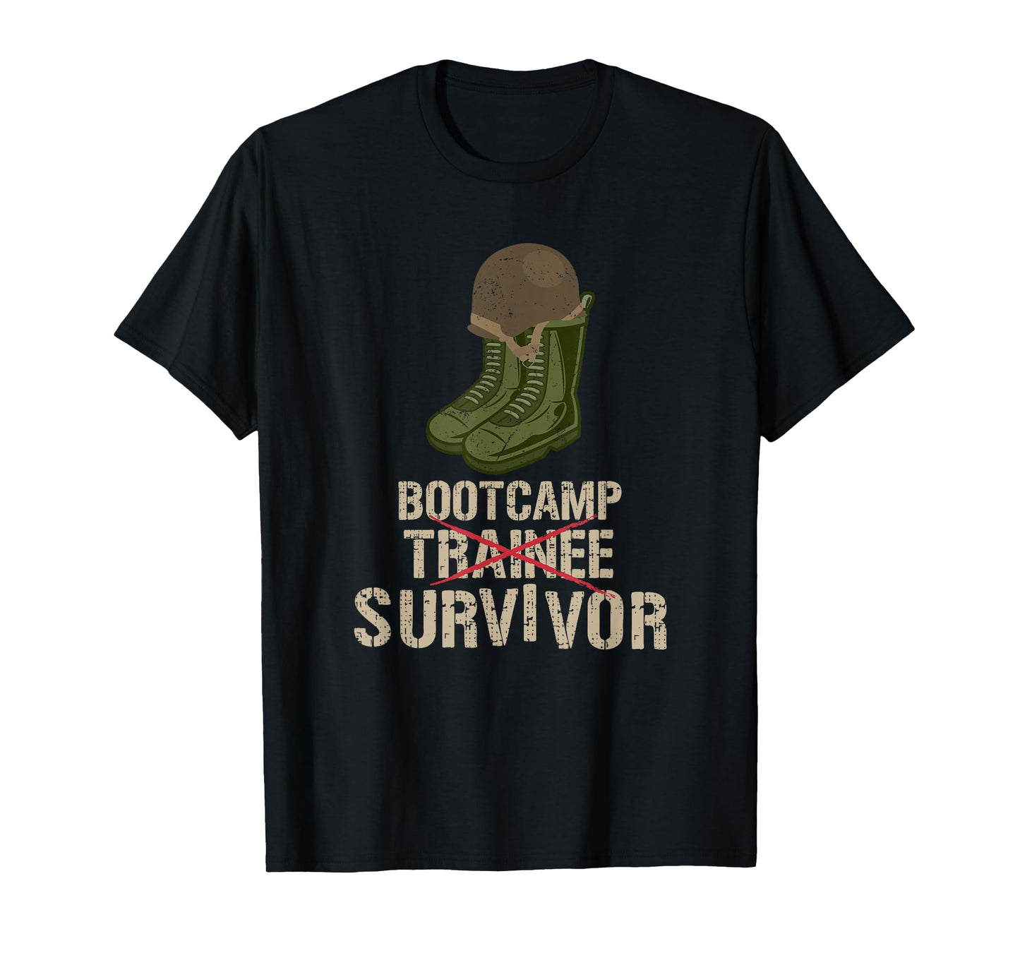 Army Bootcamp Workout T Shirts - Bootcamp Survivor T-Shirt