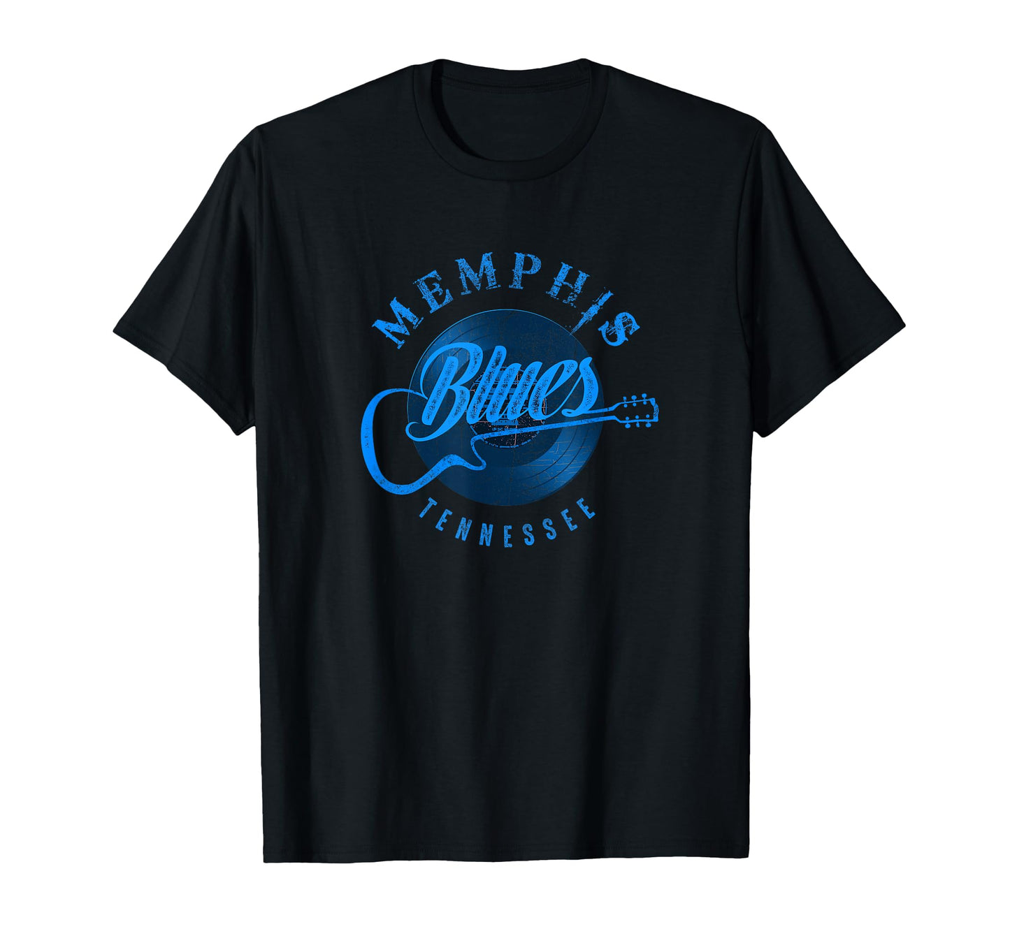 Memphis Blues Music Blue Guitar Vintage T-shirt T-Shirt