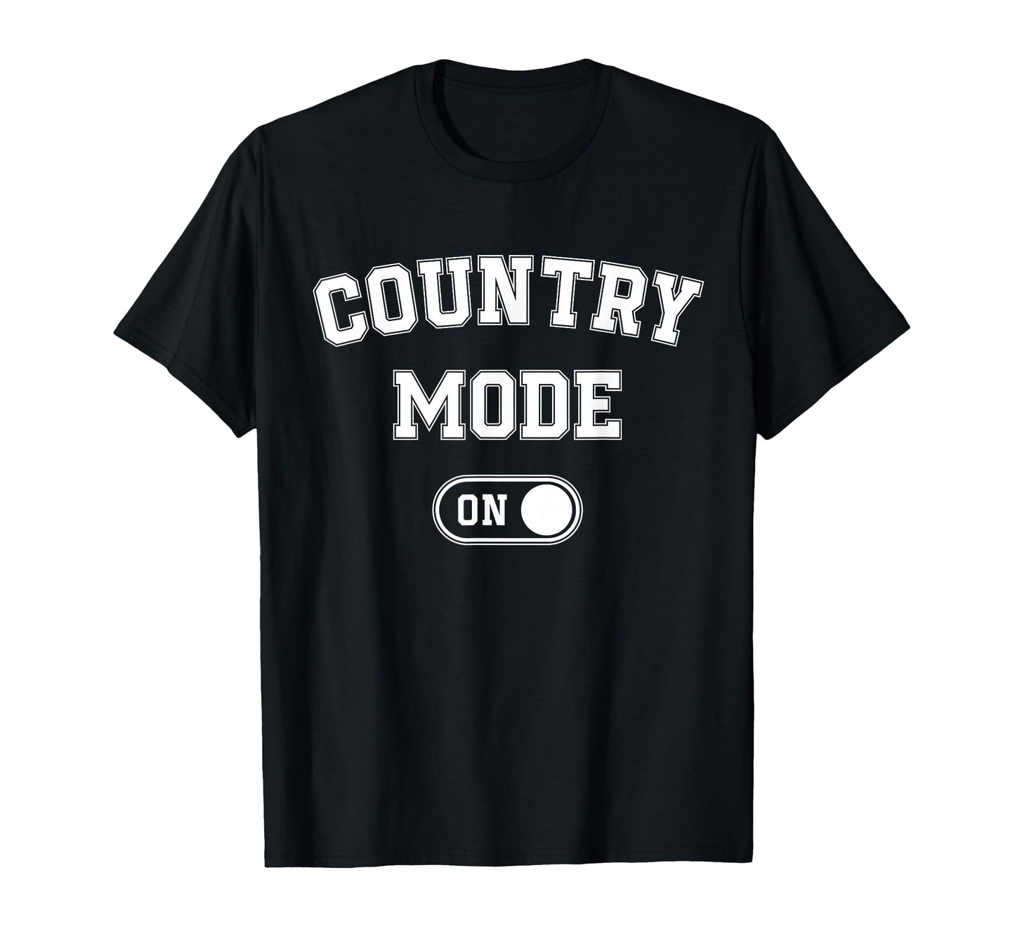 Country Mode On Funny Cowboy Gift Singer Farmer Cowgirl T-Shirt