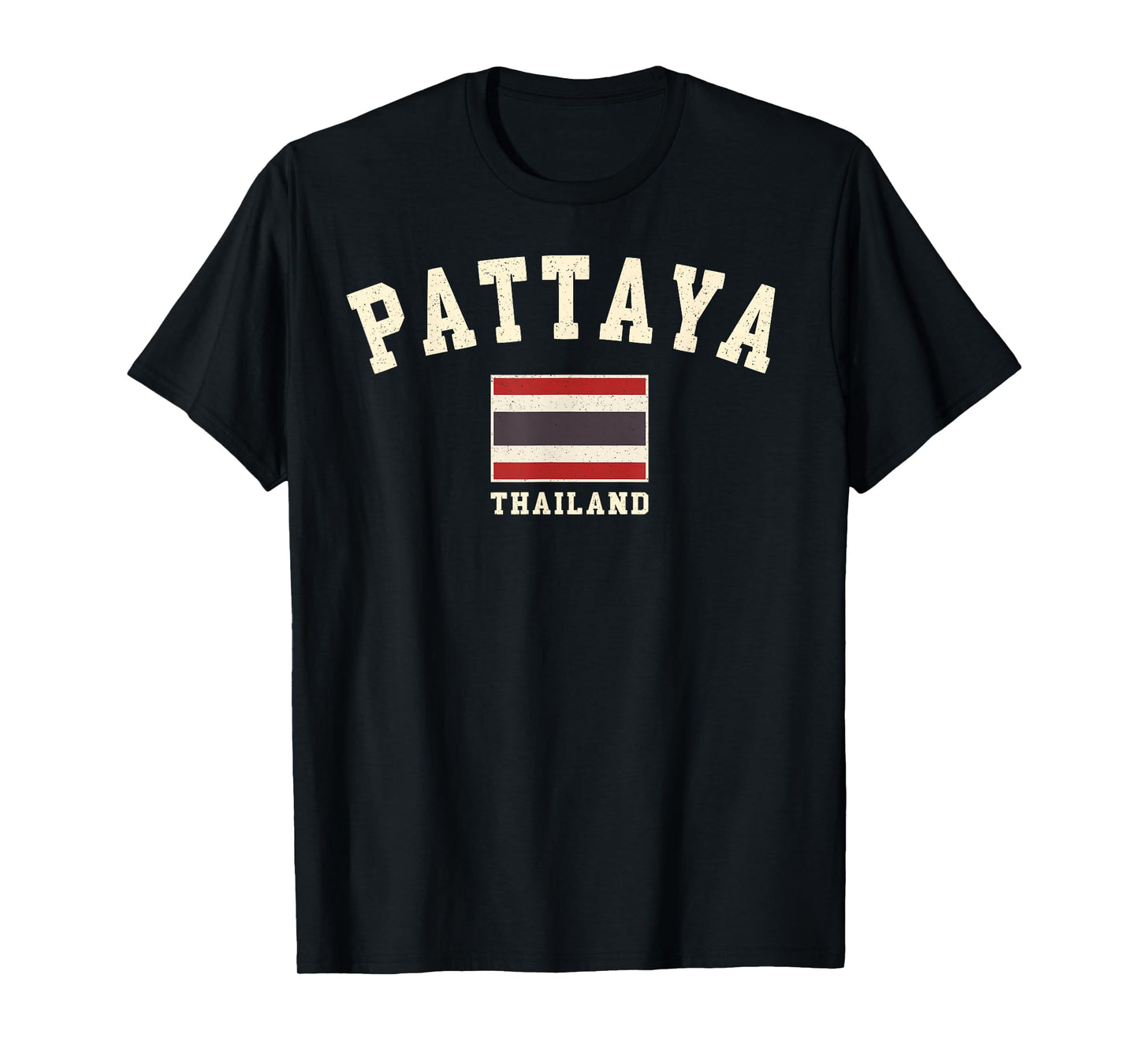 Vintage Pattaya Thailand Thai Flag Souvenir Retro Graphic T-Shirt