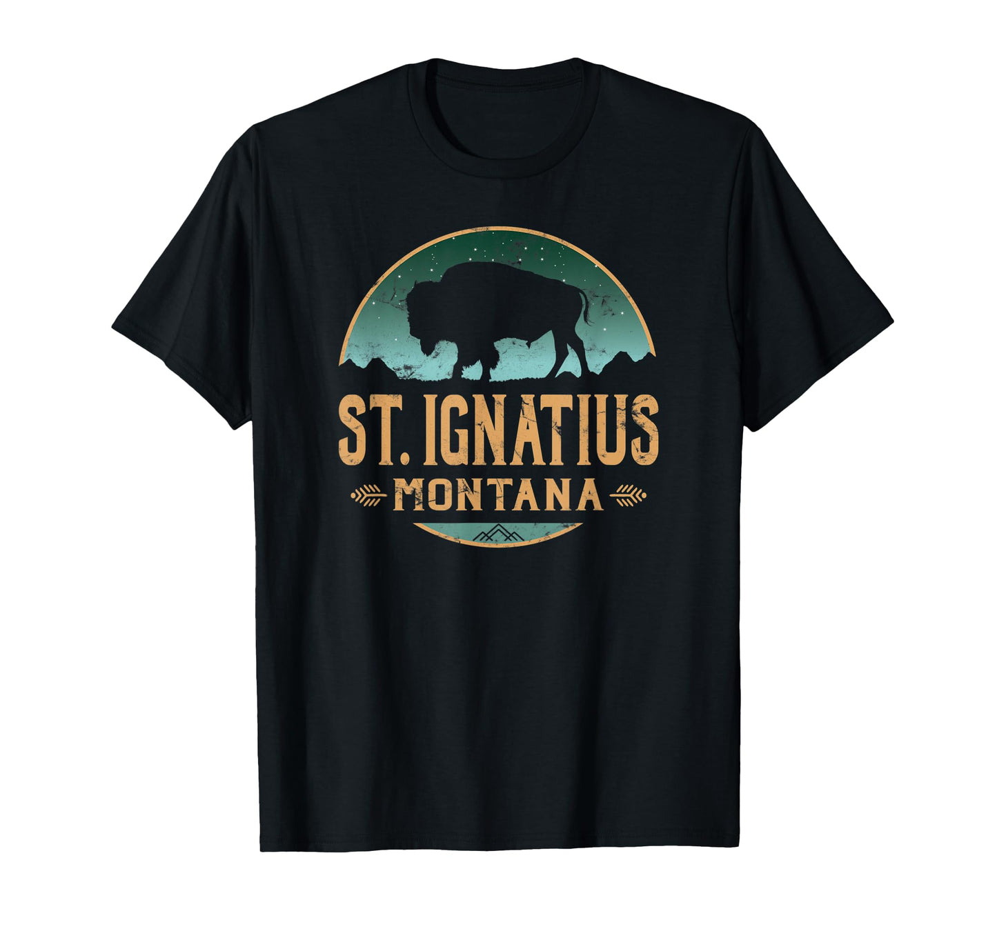 St. Ignatius Montana MT Buffalo Bison T-Shirt