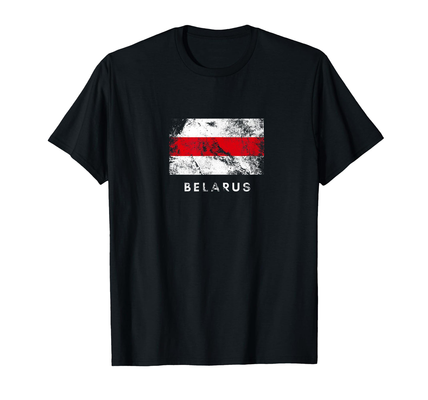 Classic Belarus Flag White Red White Crunge T-Shirt