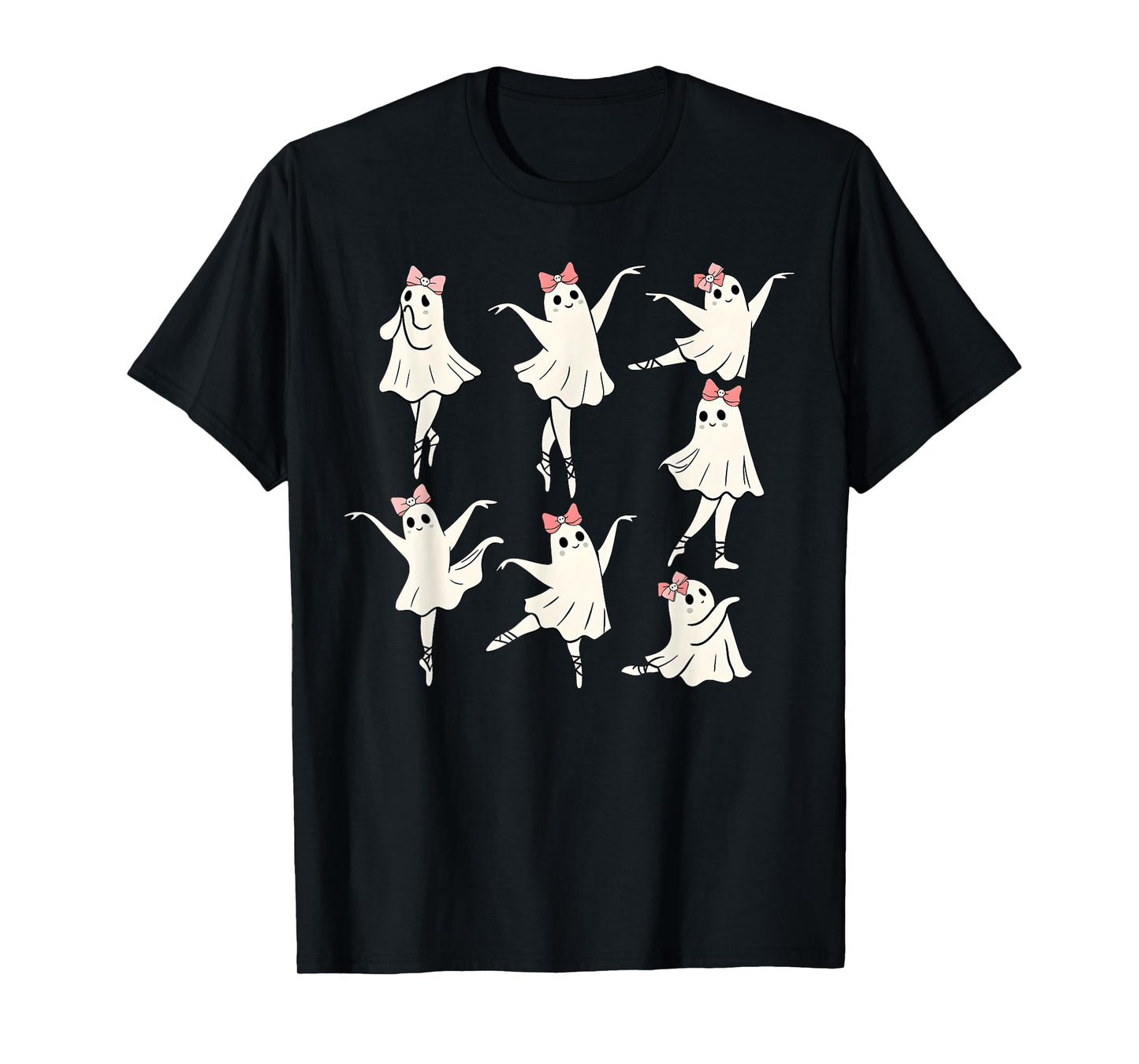 Ballet Ghost Ballet Dancer Spooky Dance Teacher Halloween T-Shirt