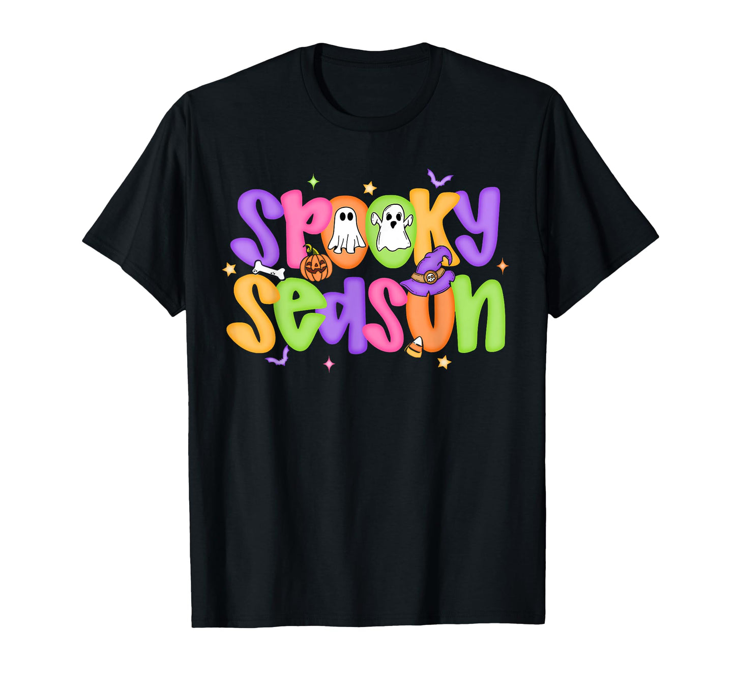 Spooky Season Cute Ghost Halloween Costume Men Women Kid T-Shirt