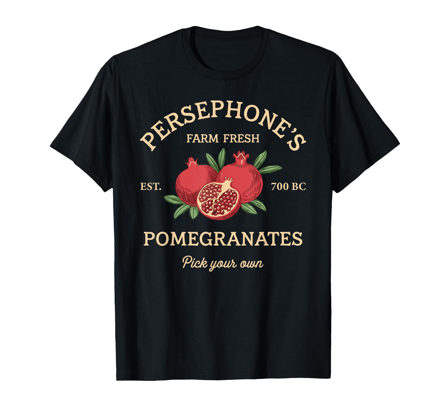 Persephone's Pomegranates Vintage Ancient Greek Mythology T-Shirt