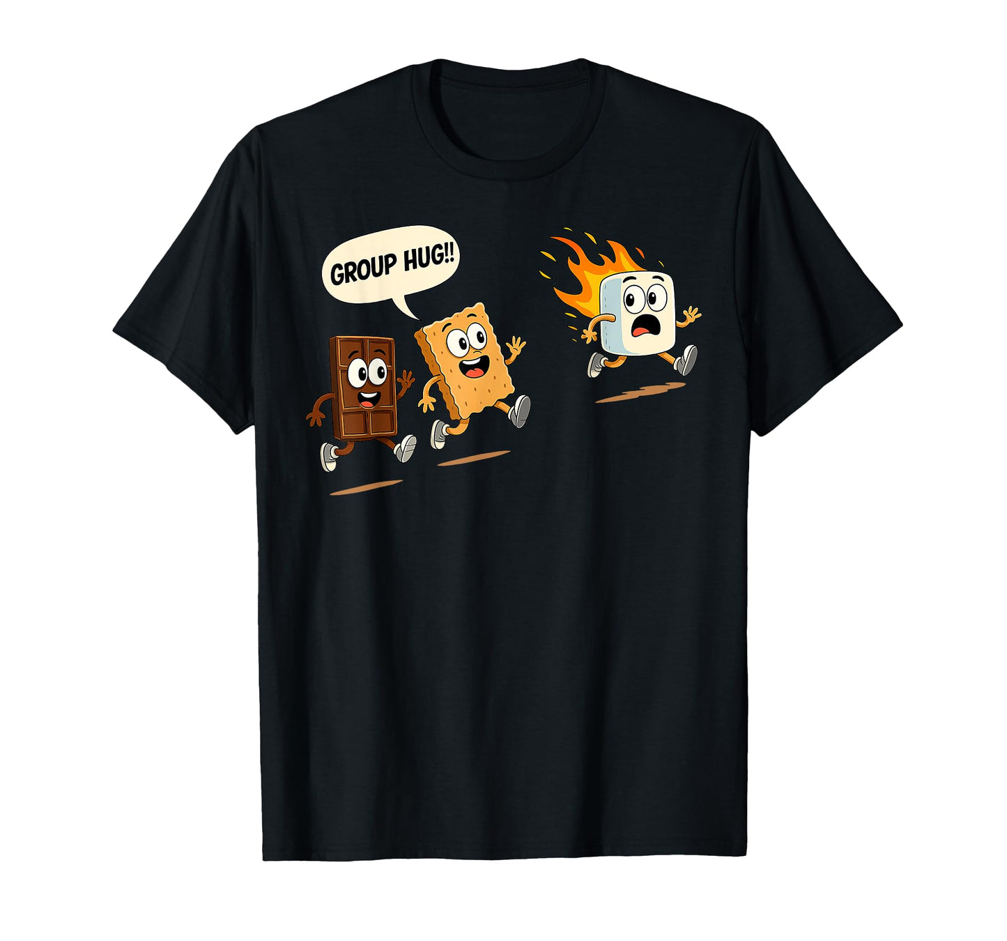 Marshmallow Campfire Smores Funny Camping Gifts Men Women T-Shirt