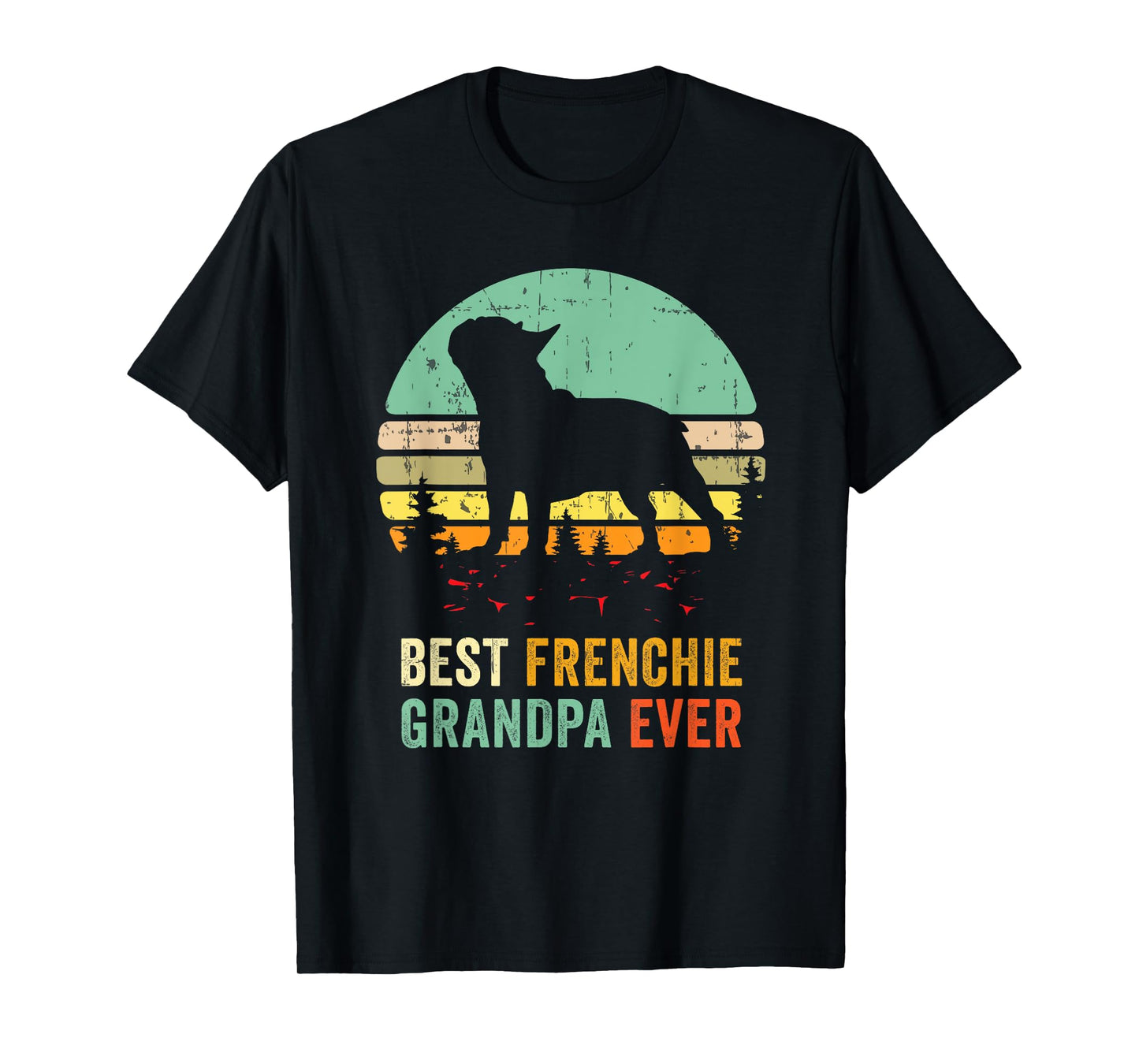 Frenchie Grandpa French Bulldog Grandfather Granddog Pet Dog Men Women T-Shirt