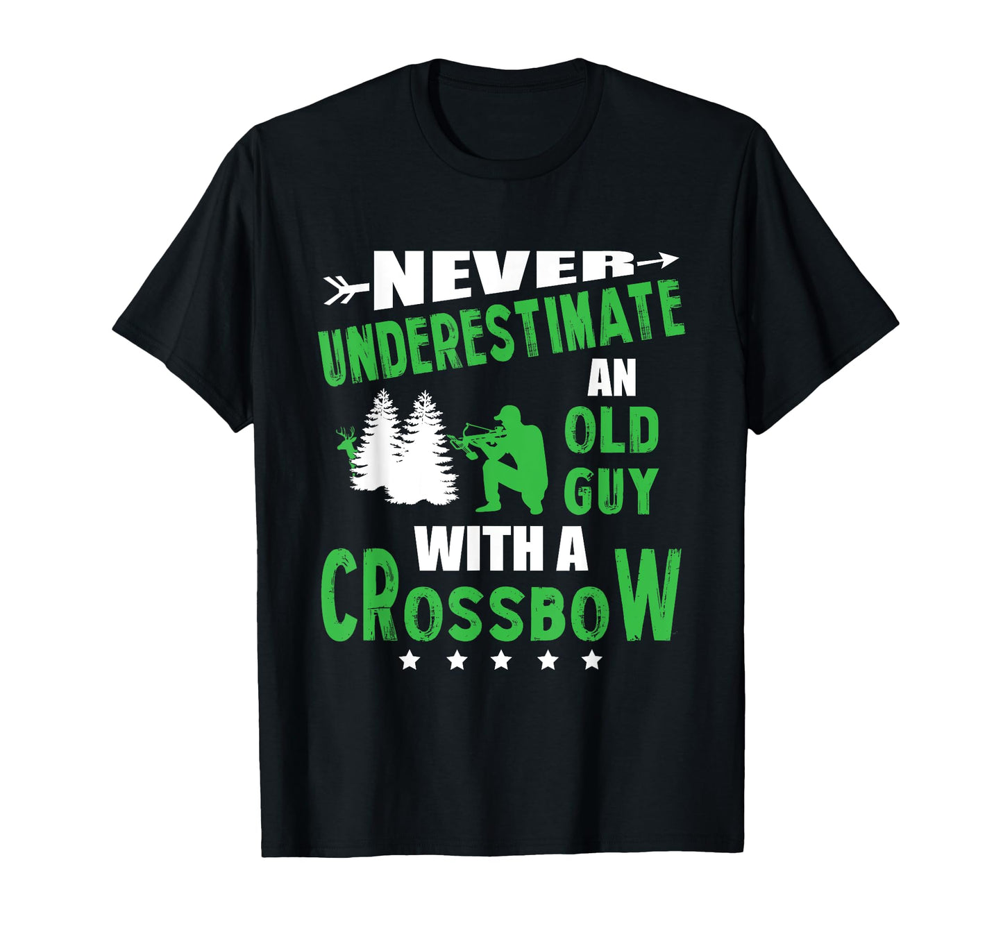 Archery Crossbow Old Guy Medieval Archery T-Shirt