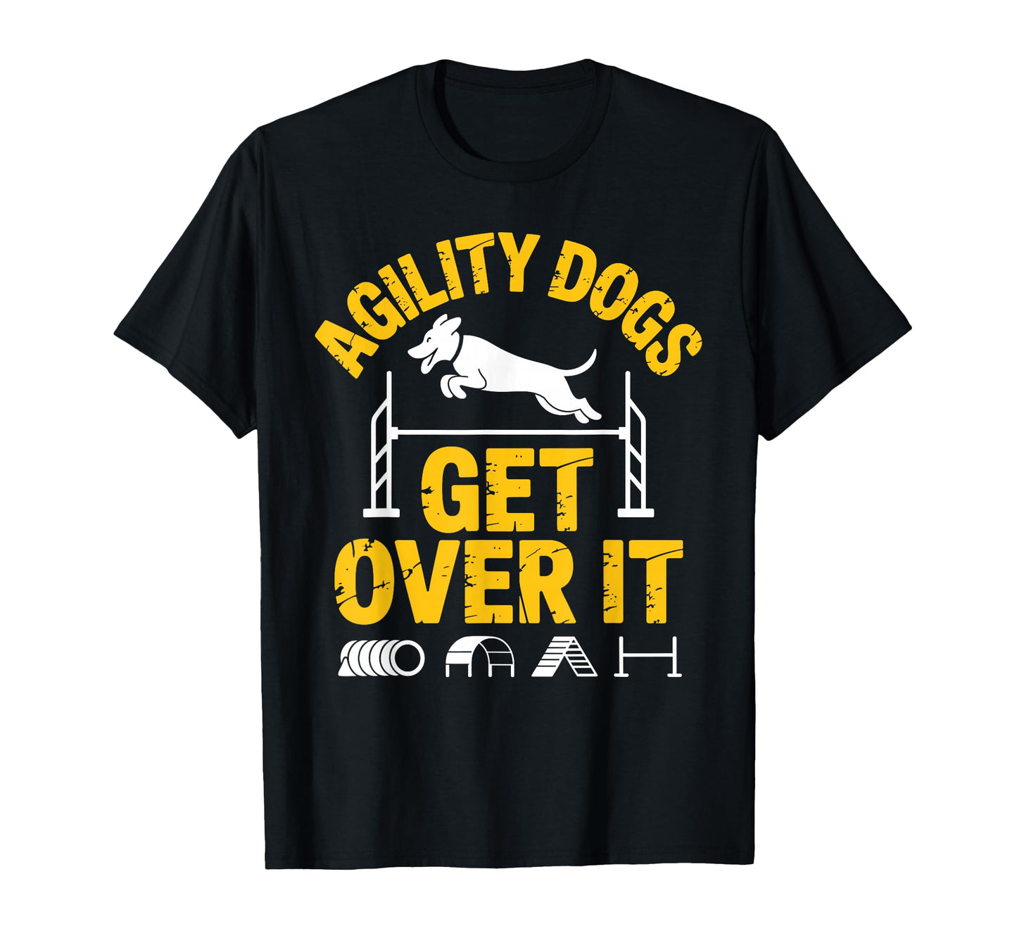 Dog Agility Art for Men Women Agility Training Dog Handler T-Shirt
