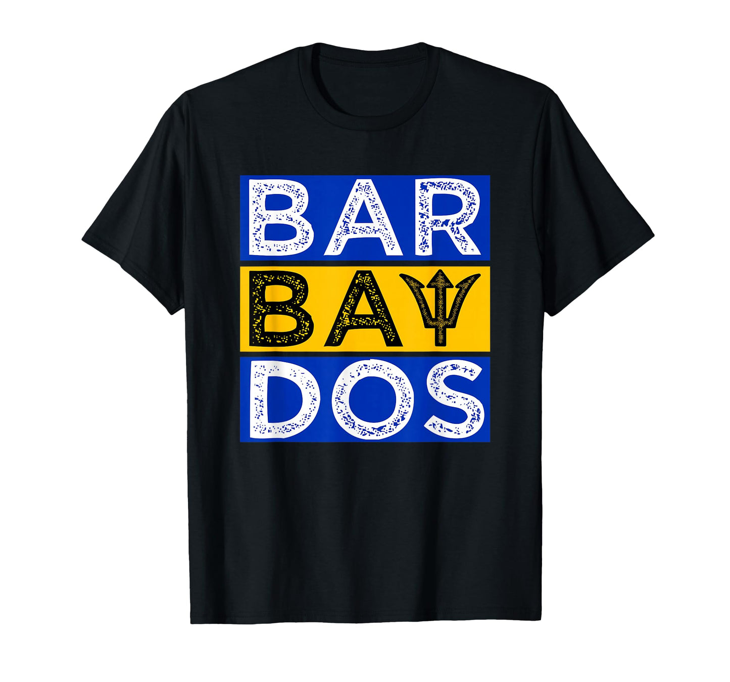 Barbados Flag With Barbados Trident Bajan Soca T-Shirt
