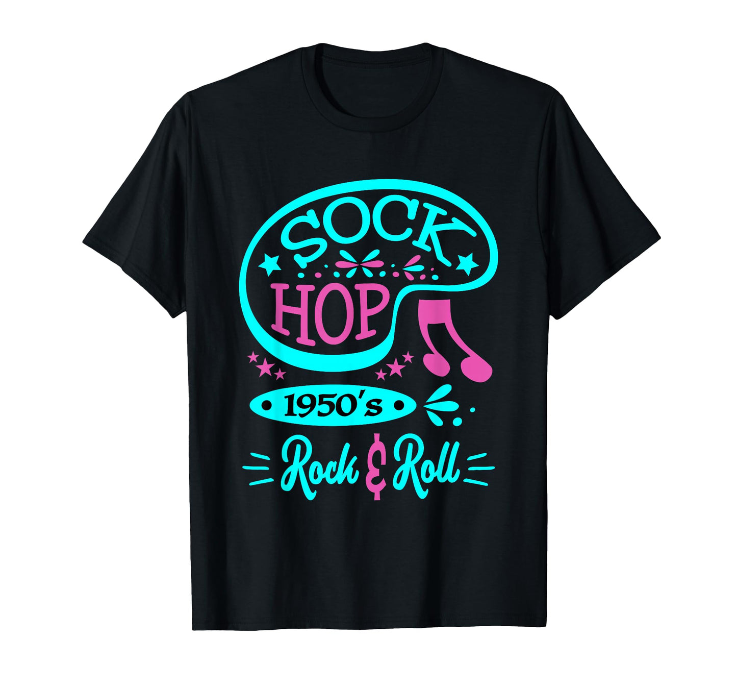 1950s Sock Hop Rockabilly Clothing Rock N Roll Greaser 50s T-Shirt