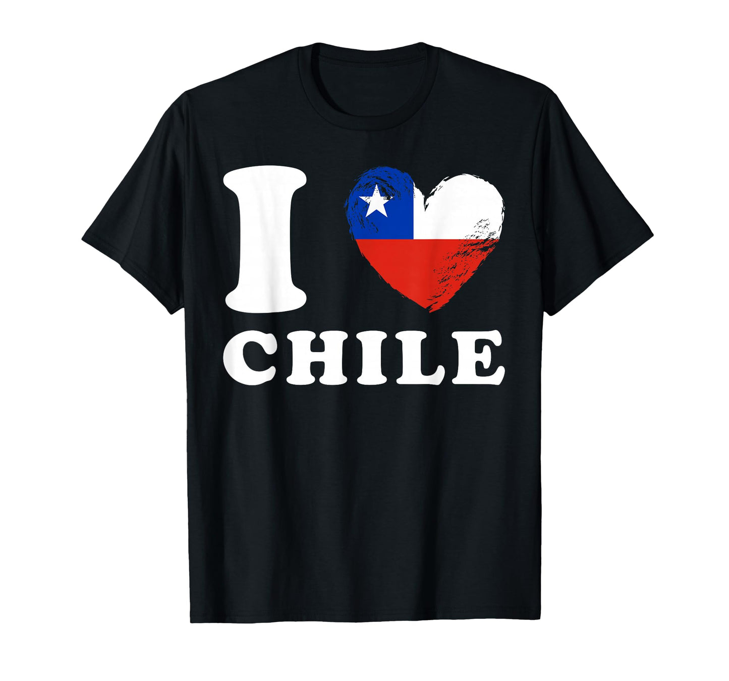 I Love Chile - Heart Flag Chile T-Shirt