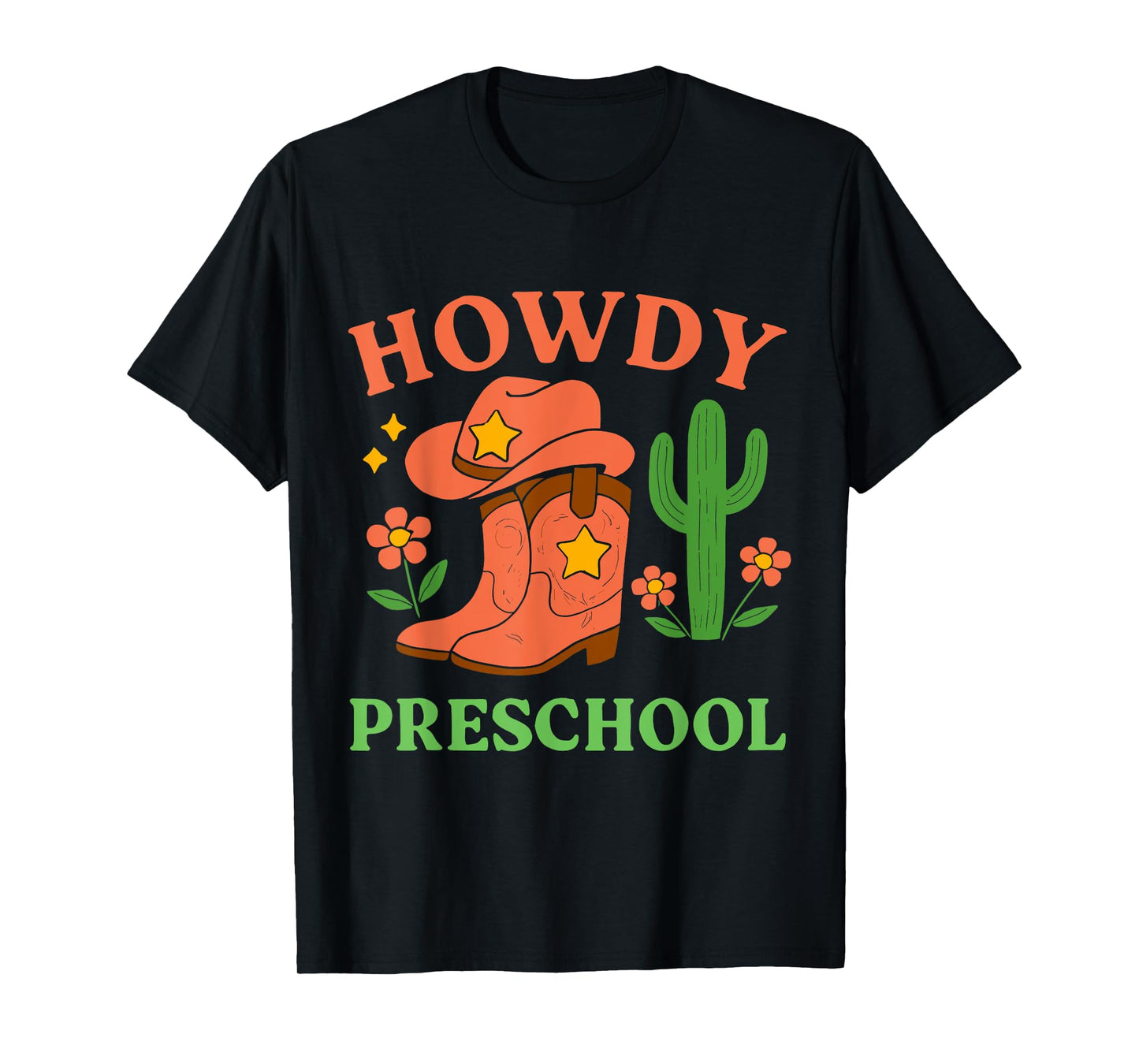 Howdy Preschool Back to School Western Cowgirl Teacher Girls T-Shirt