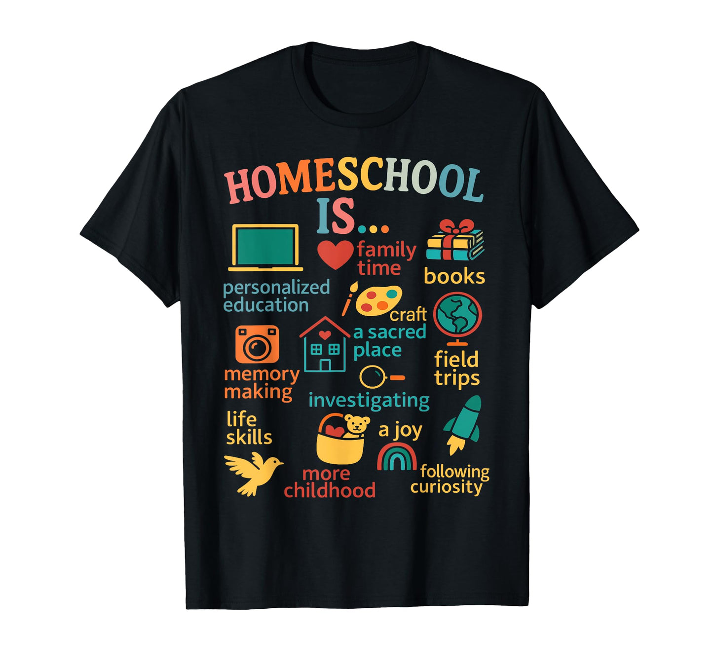 Family Homeschooling New Homeschooler Dad Mom Homeschool T-Shirt