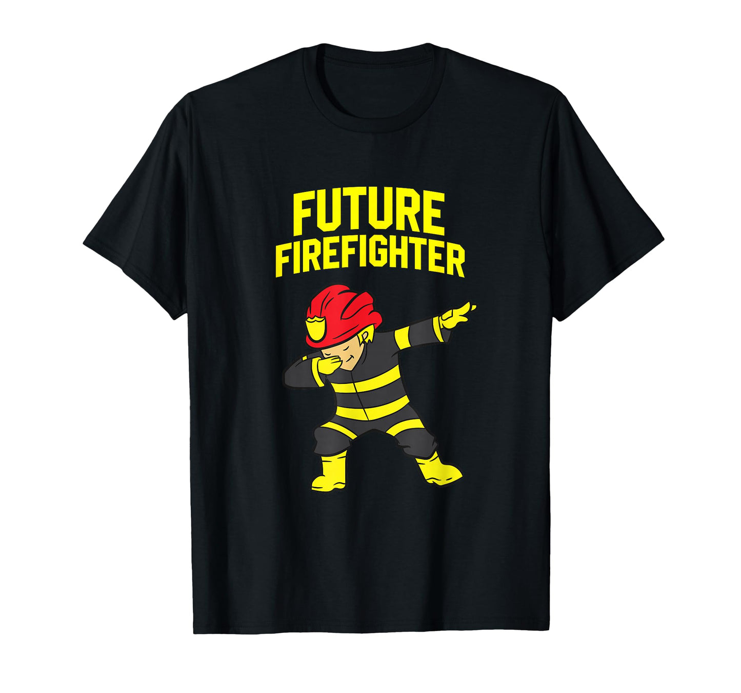 Dabbing Firefighter Kids Future Firefighter T-Shirt