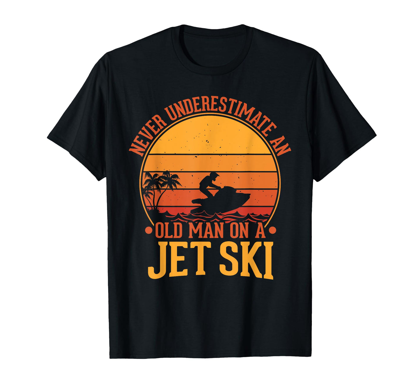 Vintage Water Jet Ski Fun Beach for Men, Retro Jet Ski T-Shirt