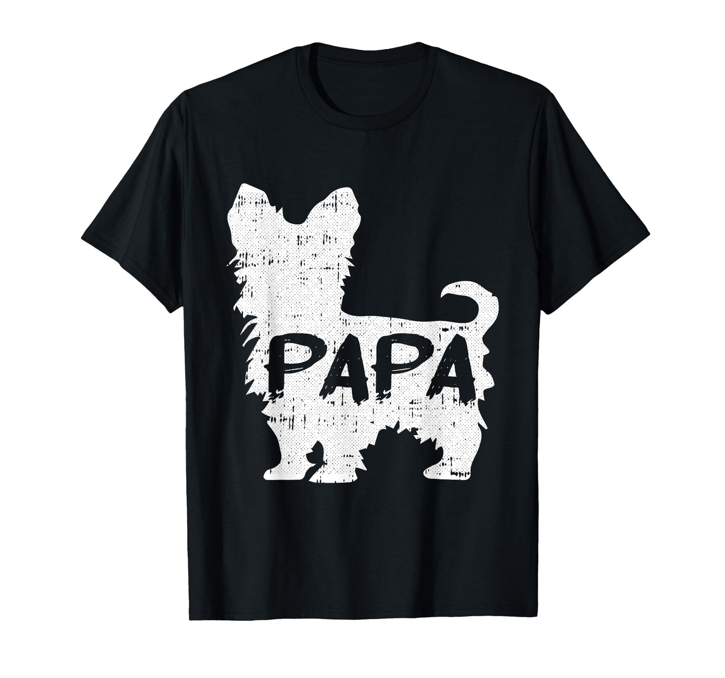 Yorkshire Terrier Papa Dog Puppy Doggie Pet Lover Yorkie Dad T-Shirt
