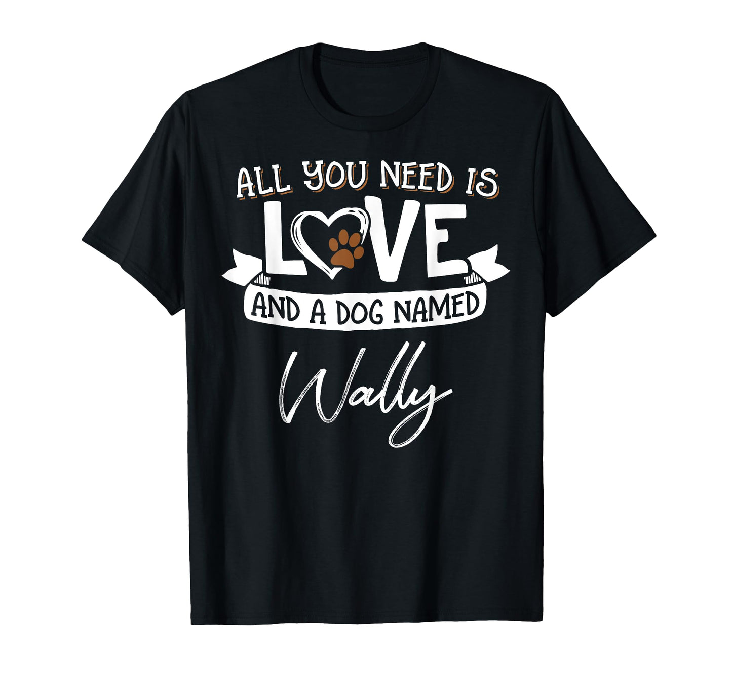 Cute Dog Named Wally Shirt for Women and Men T-Shirt