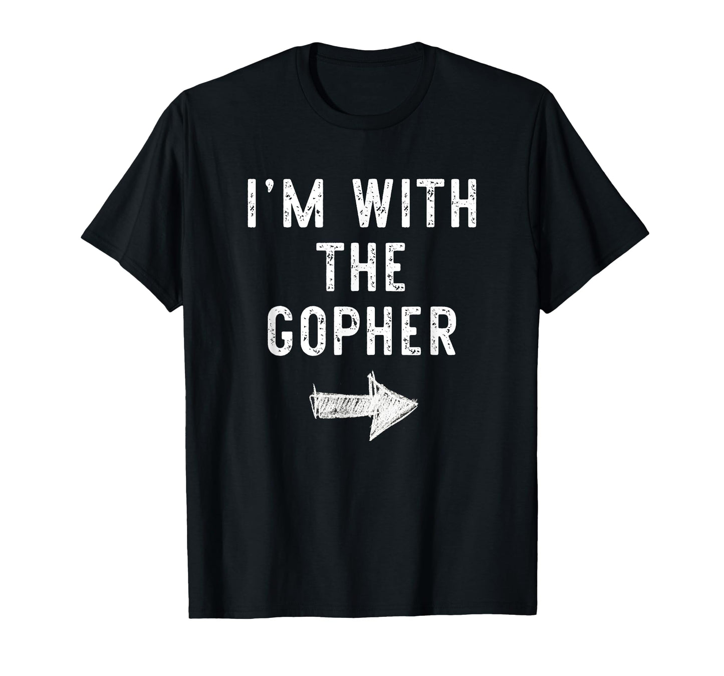 I'm With The Gopher Costume Halloween Matching Couple T-Shirt