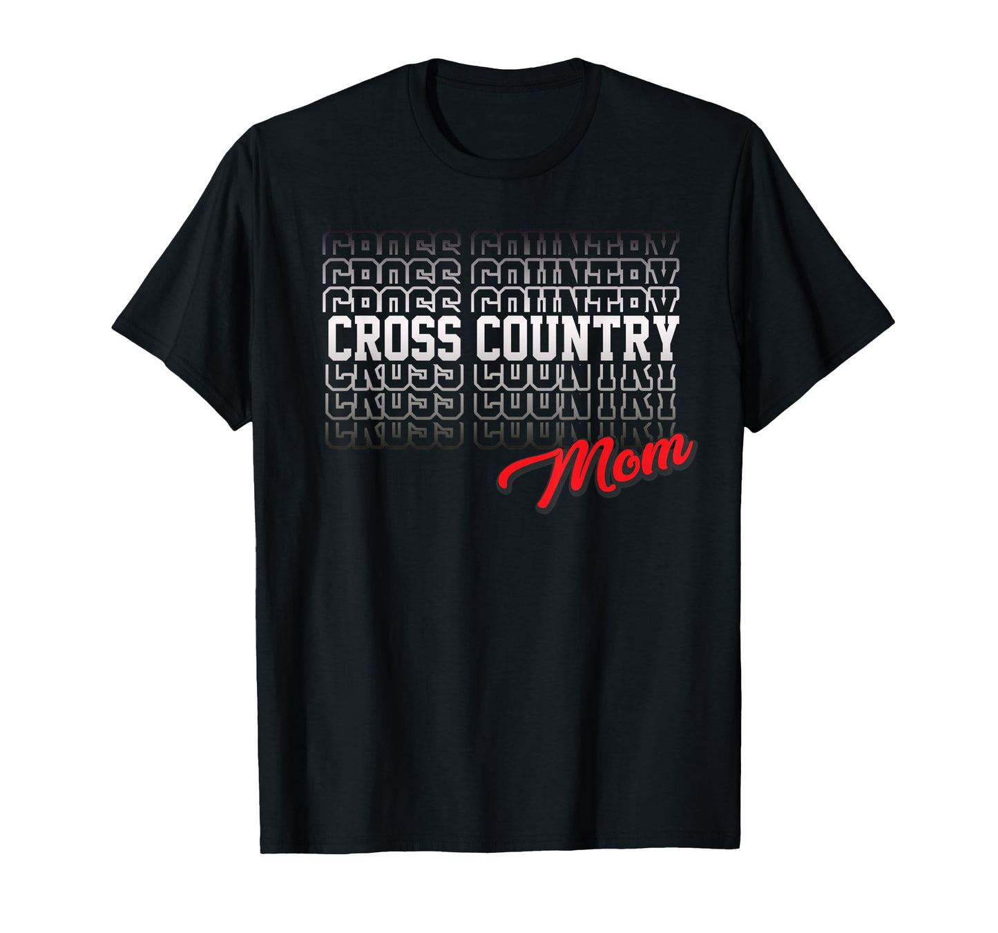 Cross Country Mom High School Running Team Mother T-Shirt