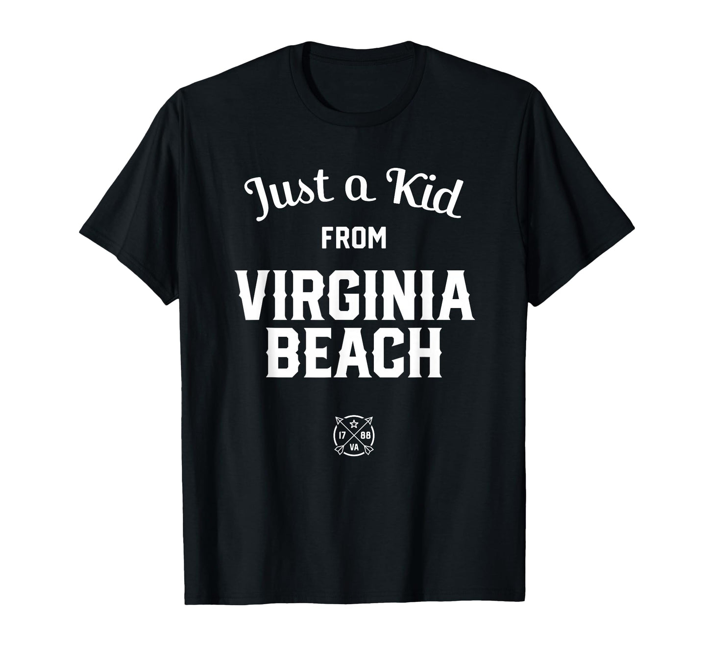Just a Kid from Virginia Beach, Virginia State VA, VB Vah T-Shirt