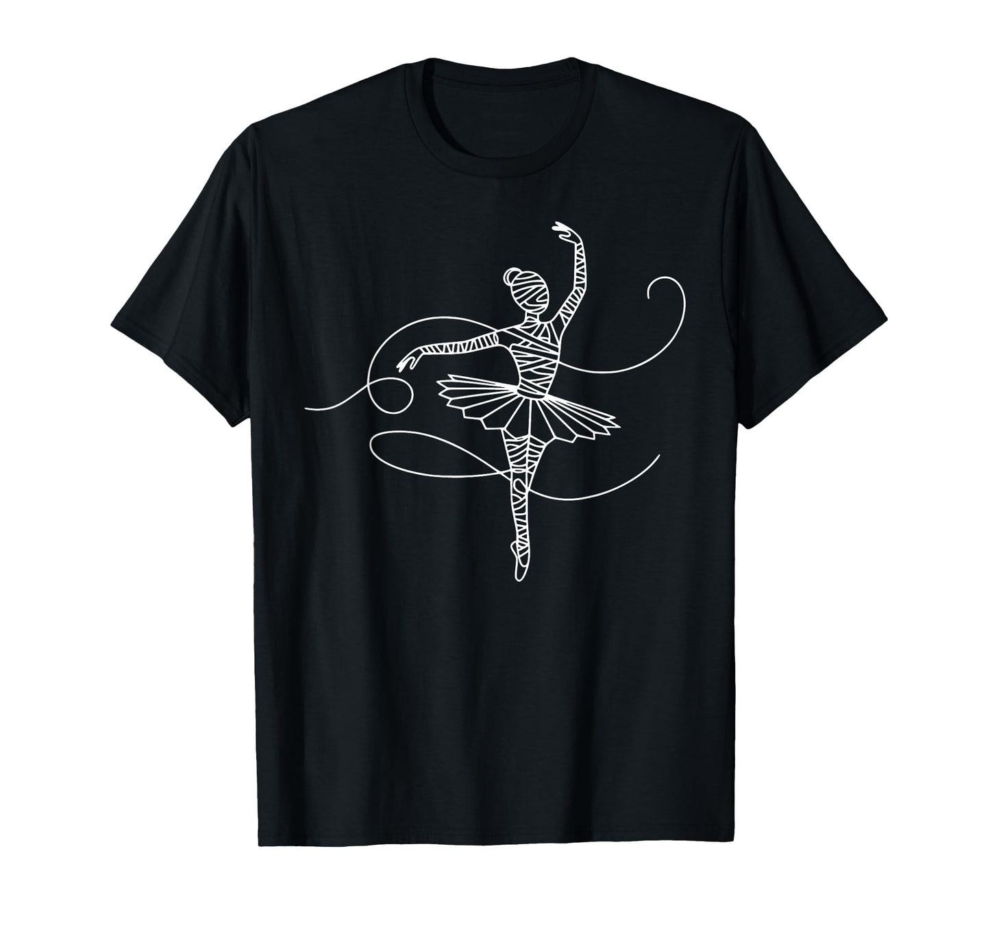 Halloween Ballet Mummy Ballerina Spooky Dance Teacher Women T-Shirt