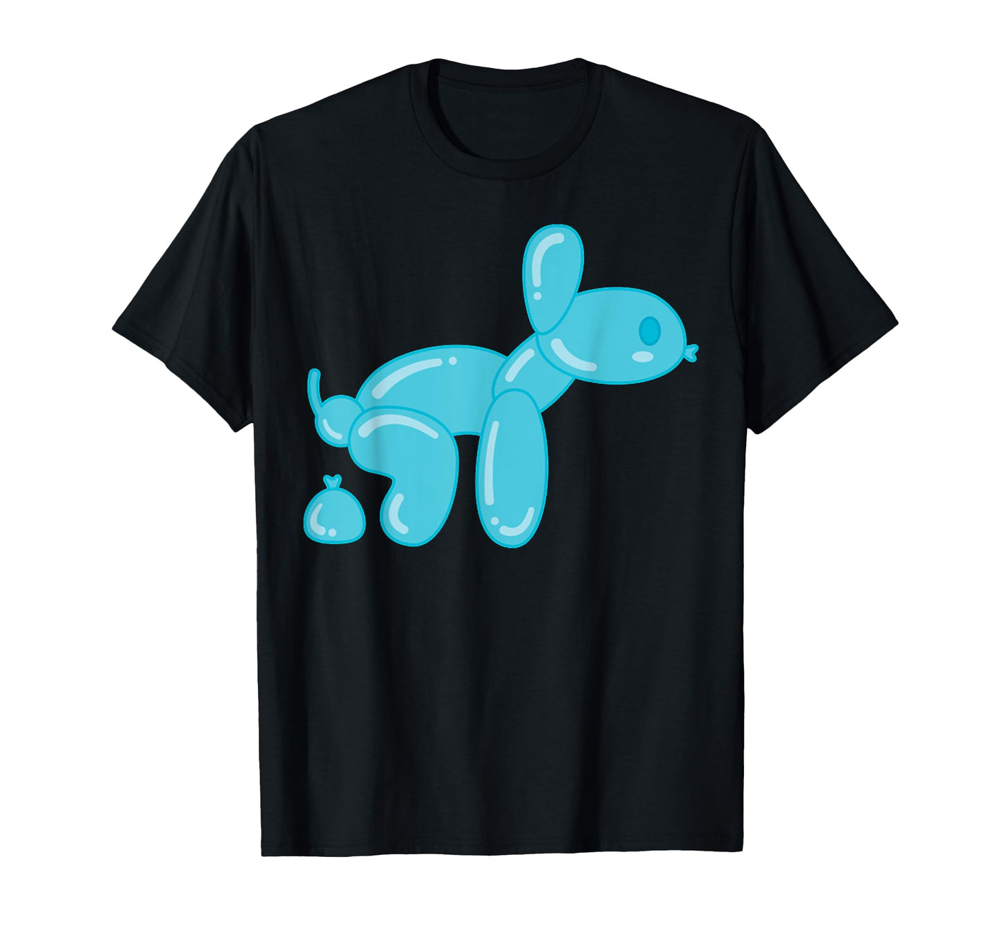 Funny Balloon Dog Animal Poops Men Women T-Shirt