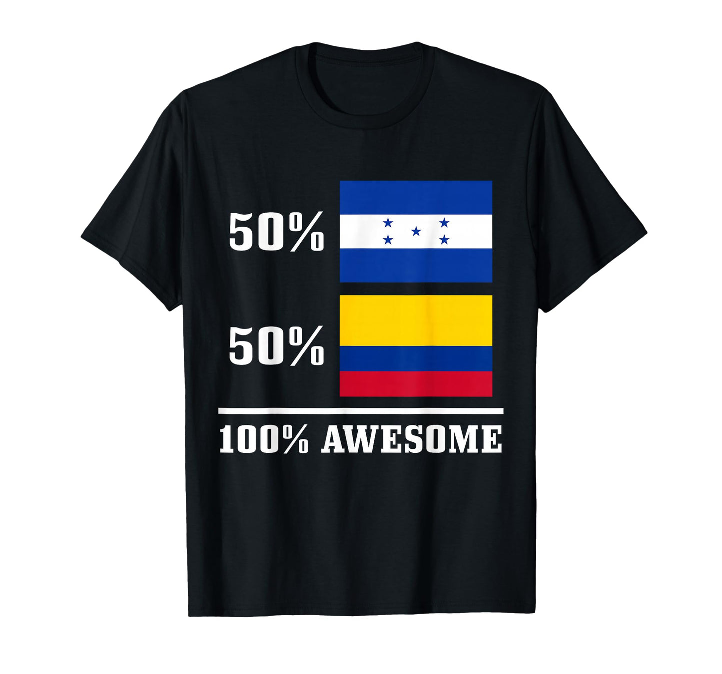 Honduras Colombia Colombian Honduran Flag Pride Heritage T-Shirt