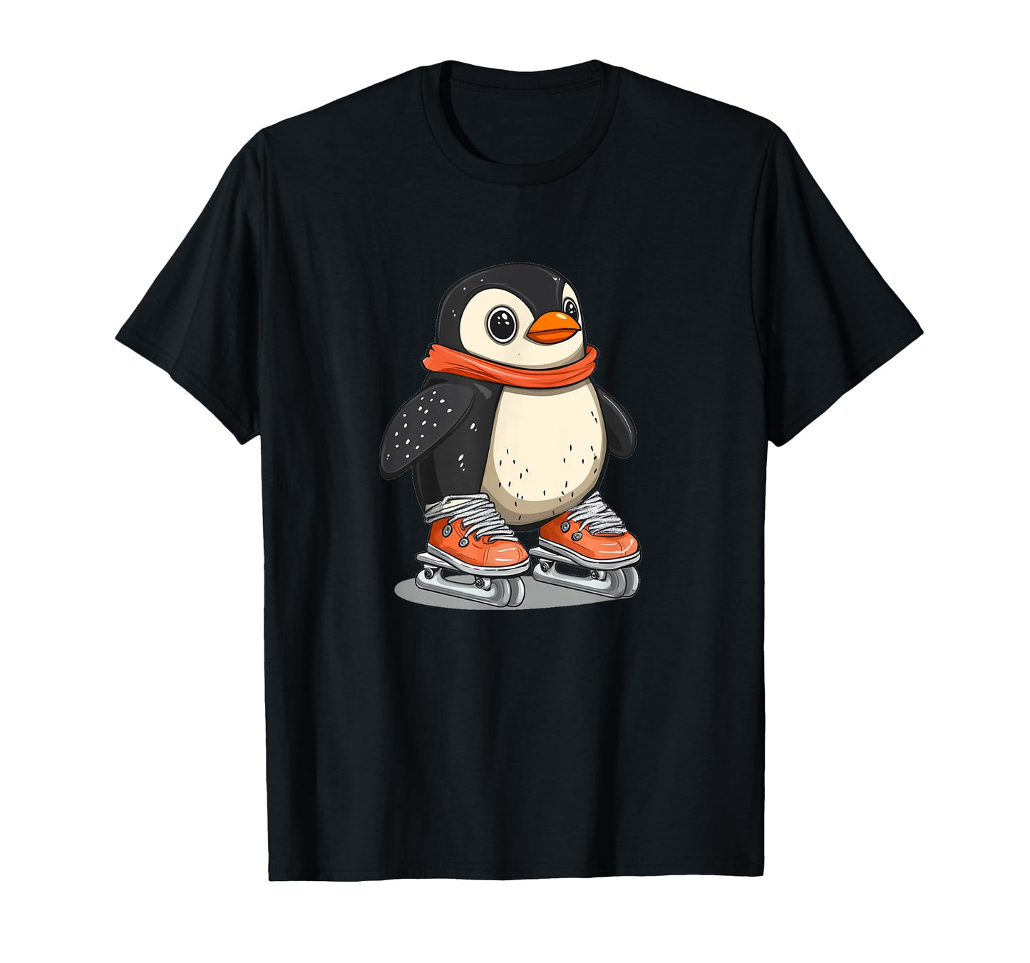 Pretty Penguin Loves Ice Skating for Dancer and Penguins T-Shirt