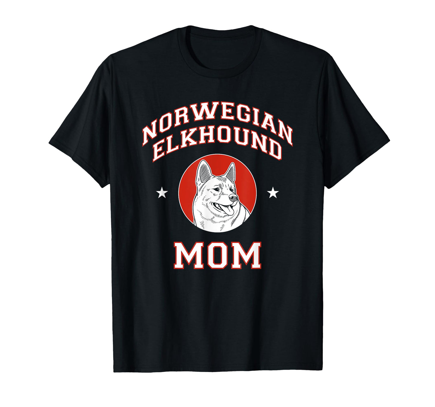 Norwegian Elkhound Mom Dog Mother T-Shirt