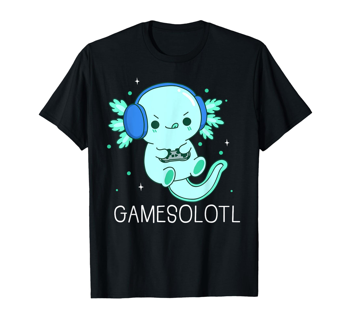 Kawaii Gamesolotl Axolotl Gamer Anime Gifts Boys Girls T-Shirt