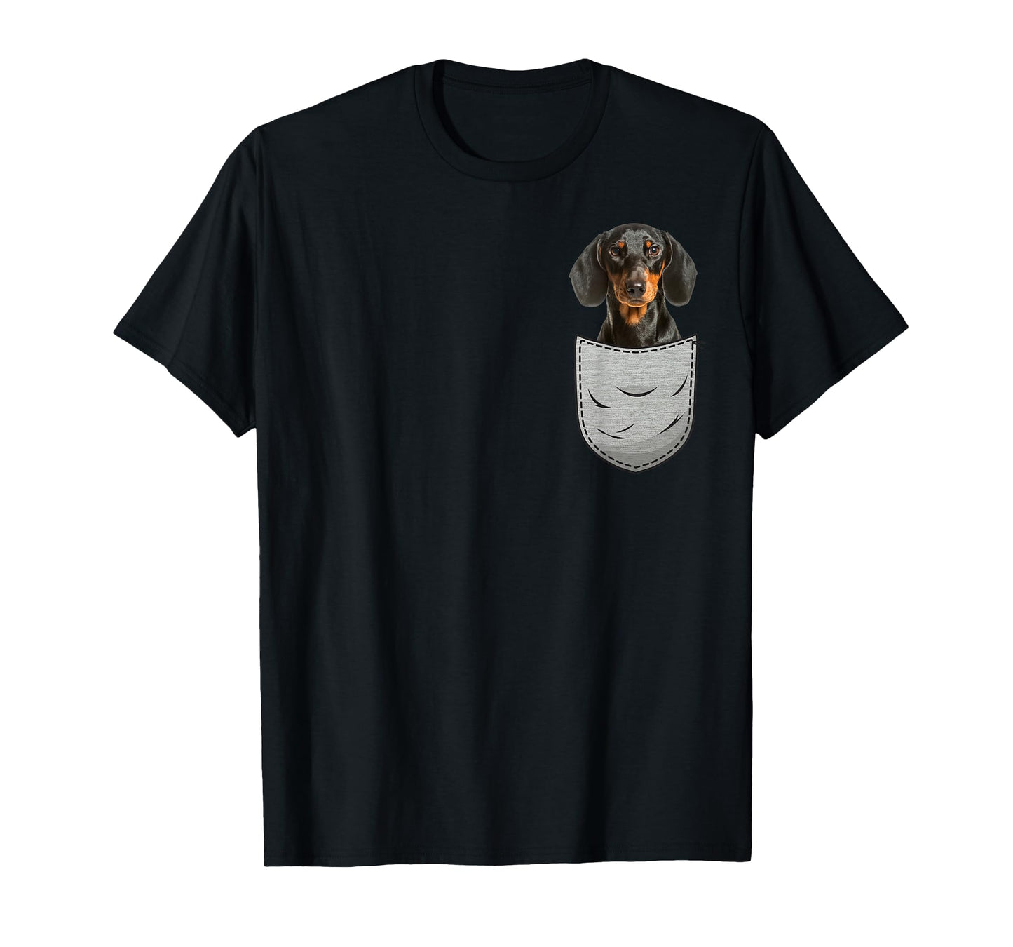 Dachshund Cap Dachshund Chest Bag Pocket Dog Owners T-Shirt