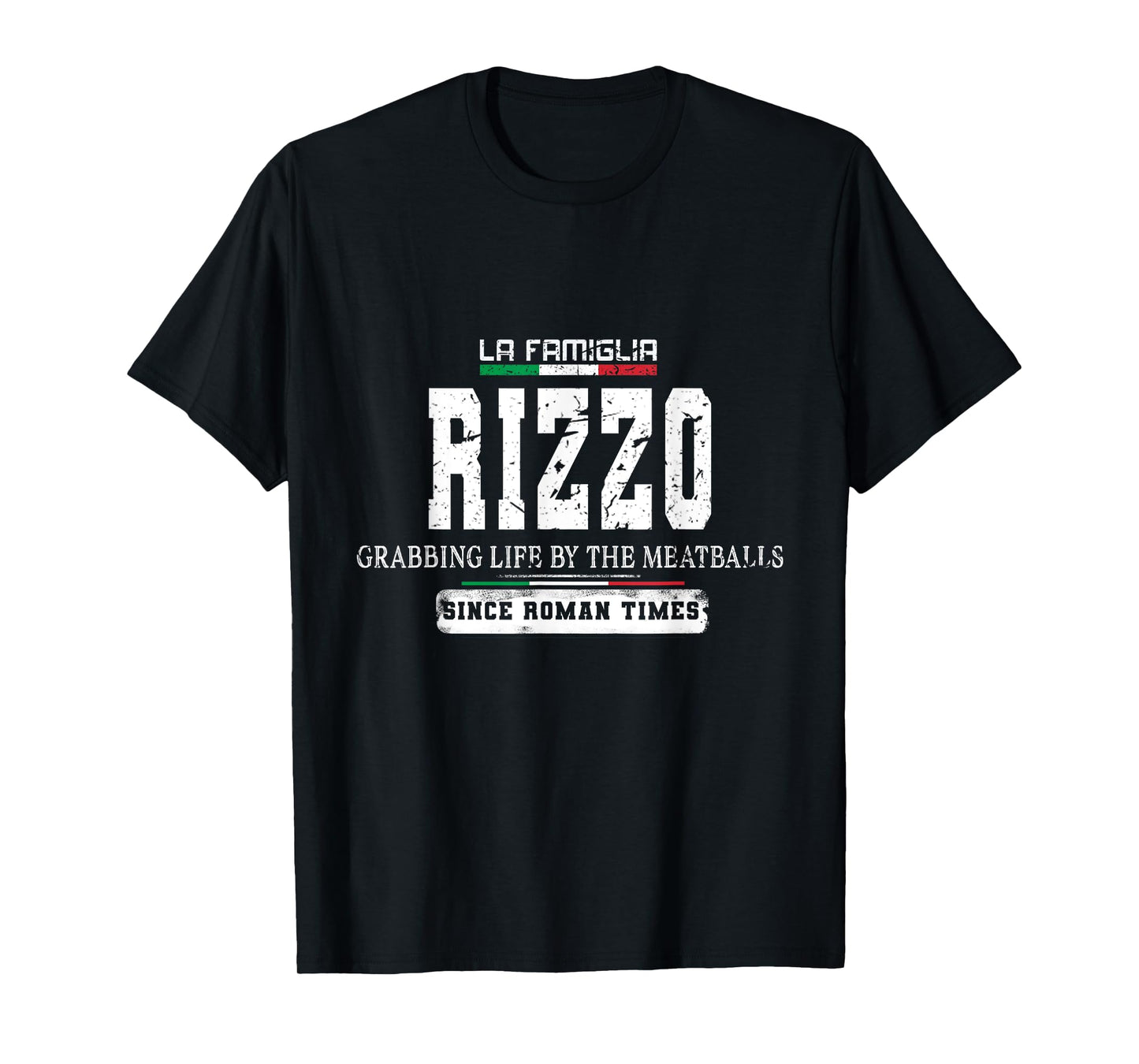 Italia La Famiglia Rizzo Grabbing Life By The Meatballs T-Shirt
