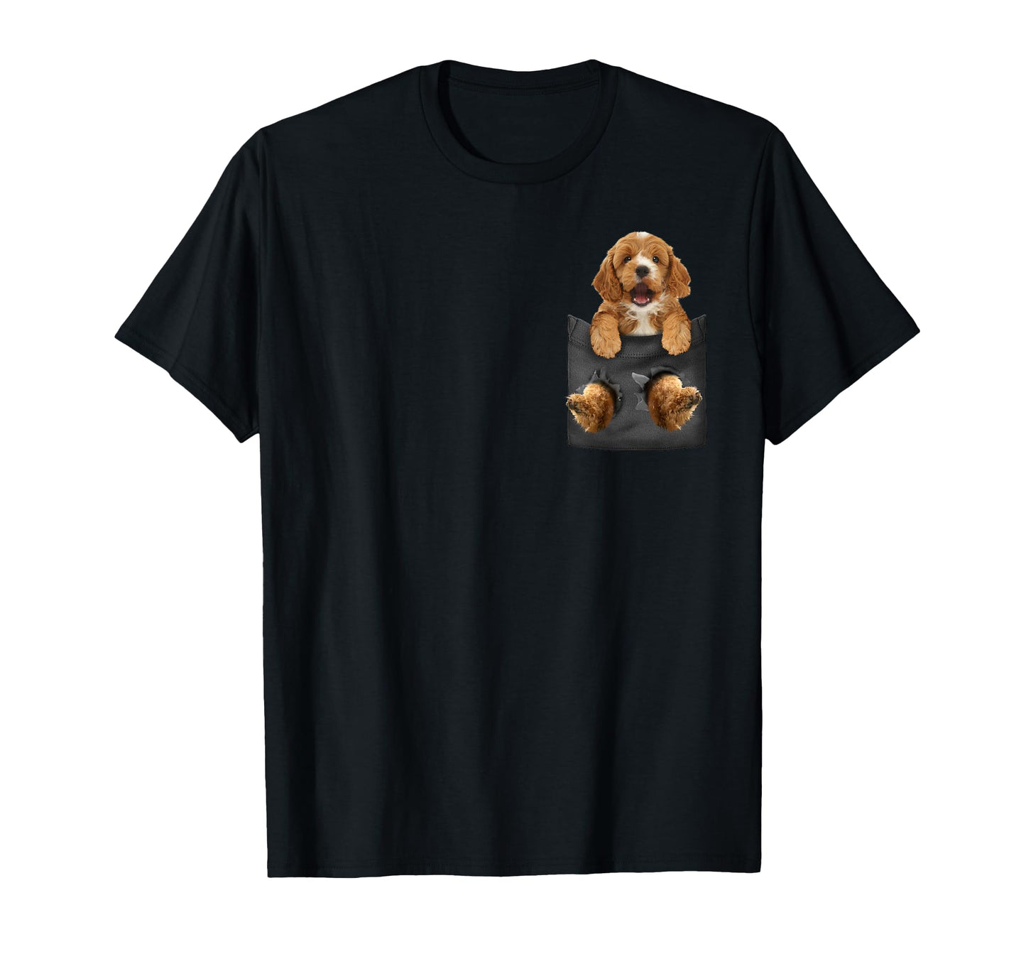 Cockapoo in Pocket Dog Girls Shirt T-Shirt