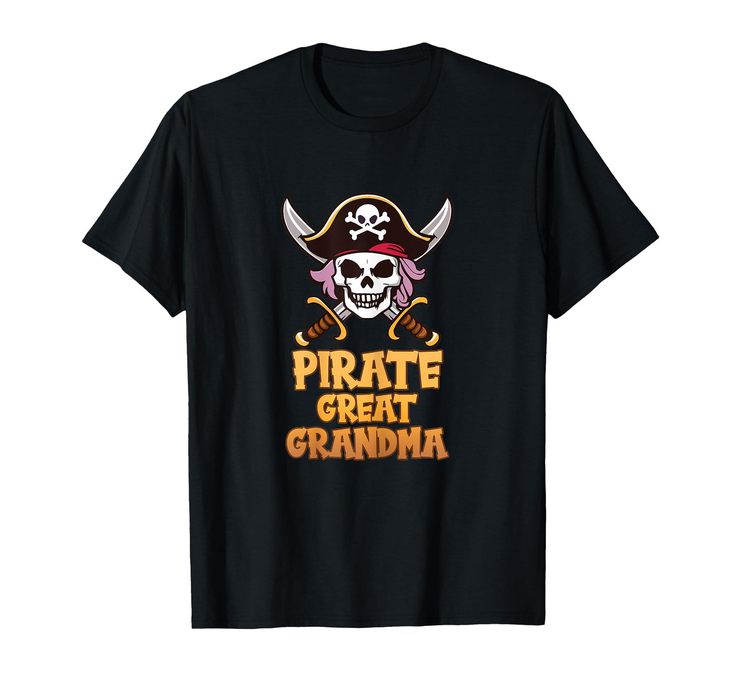 Pirate Great Grandma Funny Captain Halloween Costume T-Shirt