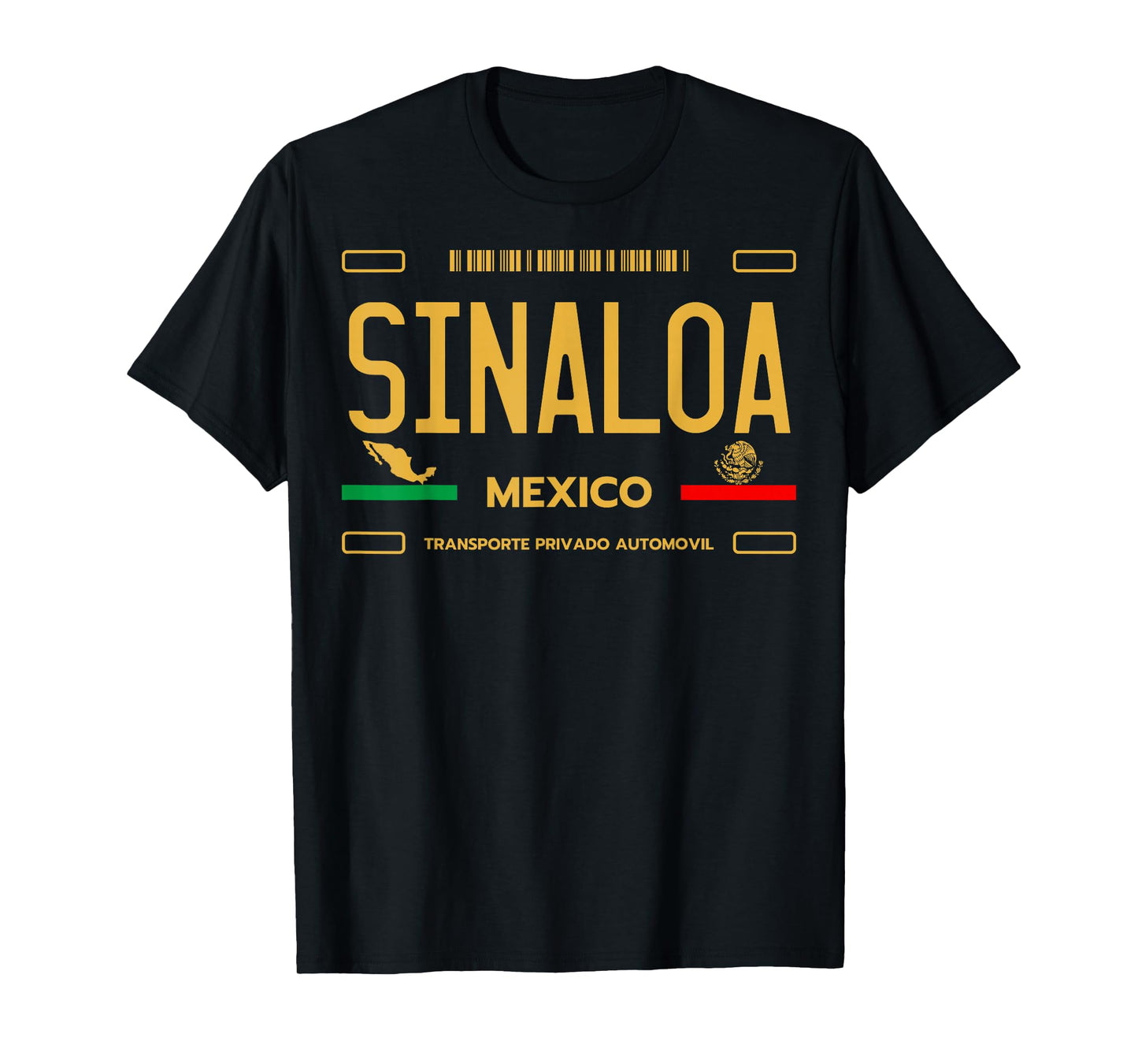 Sinaloa Mexico License Plate Aesthetic Sinaloa T-Shirt