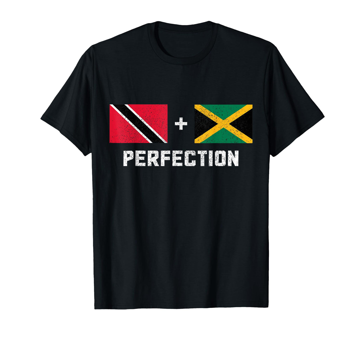 Trinidad & Tobago Jamaica Pride Jamaican Trinidadian Flag T-Shirt