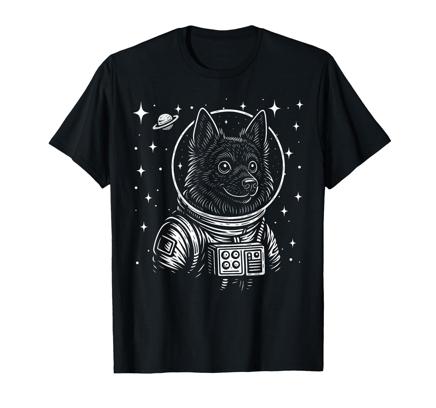 Astronaut Schipperke Space Galaxy Dog Lovers T-Shirt