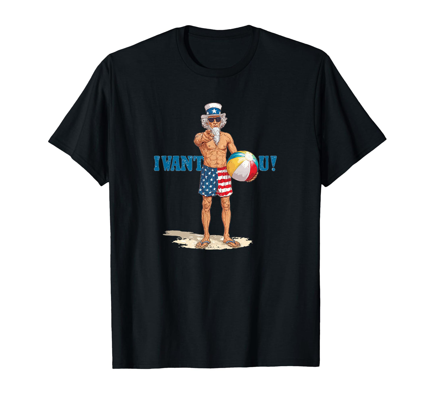 I Want u for Beach Fun for Holiday and Vacation Lovers T-Shirt