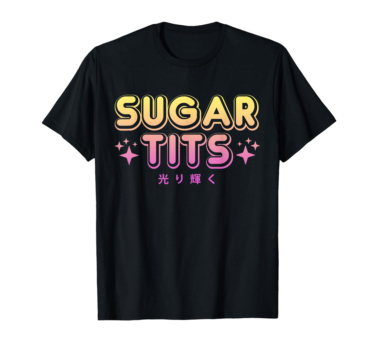 Pastel Goth Kawaii T Shirt - Sugar Tits Sarcastic Gift T-Shirt