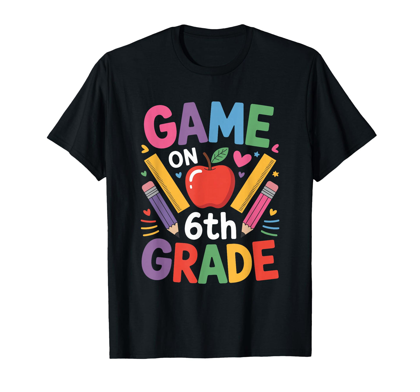 Sixth Grader Teacher Boys Girls, Game On 6Th Grade T-Shirt