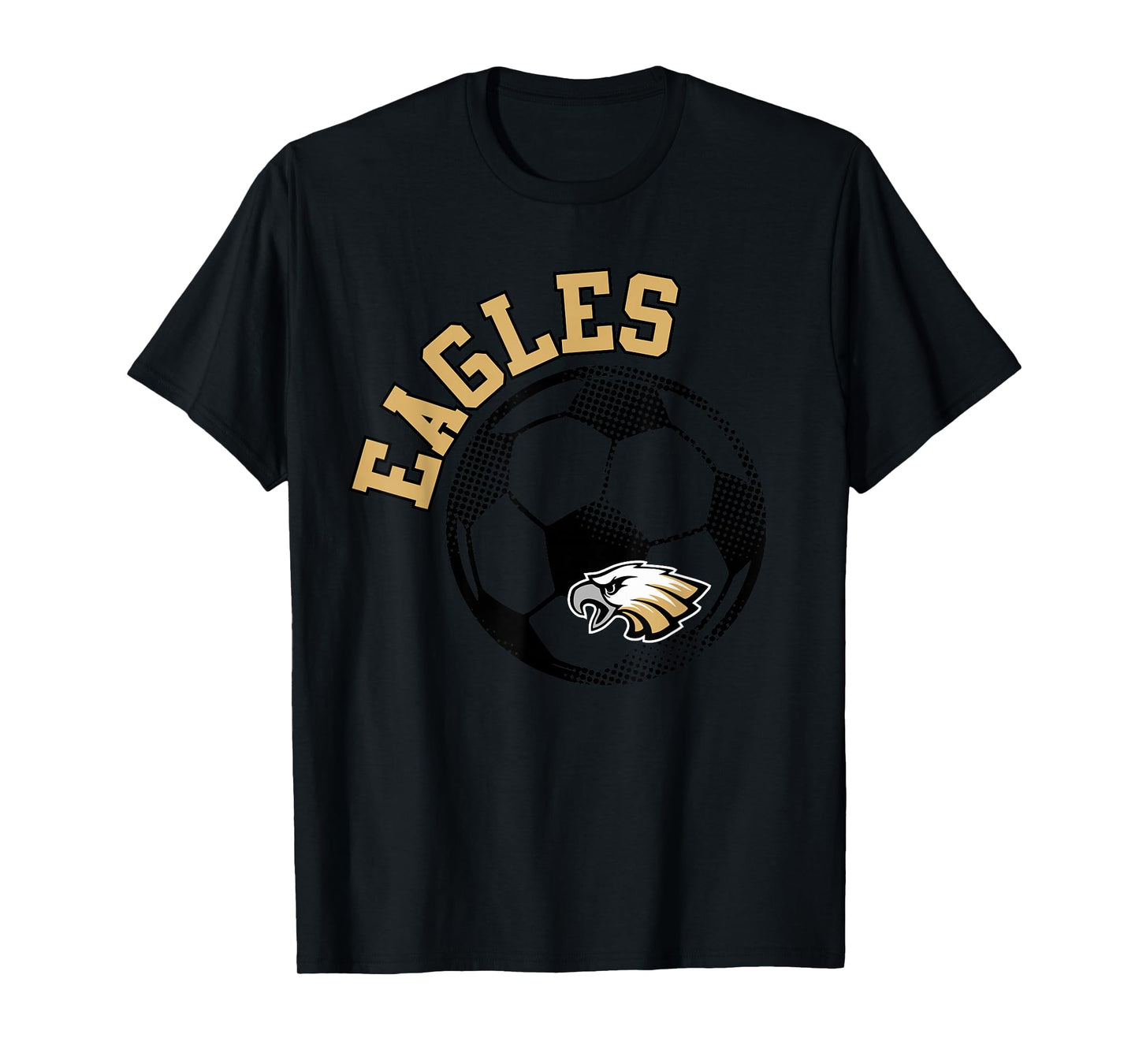 Eagles Soccer Gold Eagles Game Day School Spirit T-Shirt