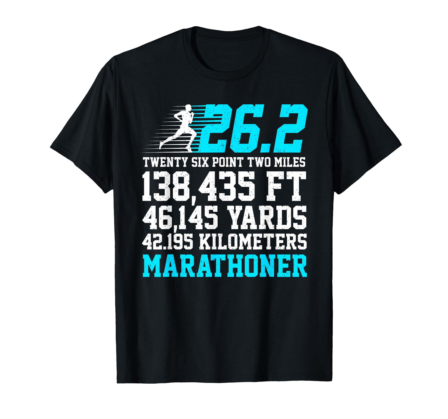 26.2 Marathon Runner Art For Men Women Finisher Marathoner T-Shirt