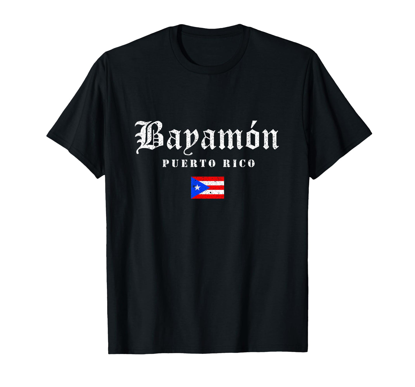 Vintage Bayamón Puerto Rico Flag Pride Home Root Travel T-Shirt