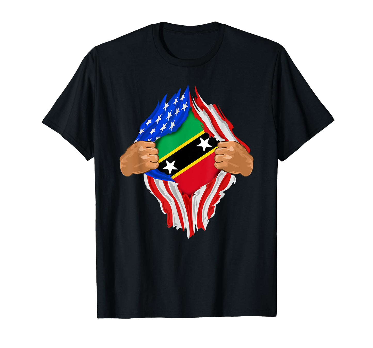 Saint Kitts and Nevis Blood Inside Me T-Shirt | Flag Gift T-Shirt